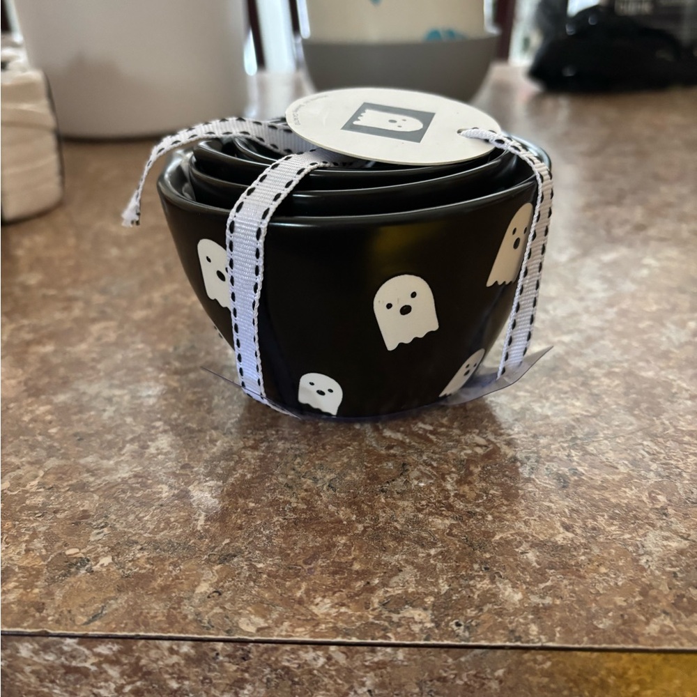 Rae Dunn Ghost Black MC set
